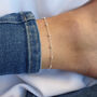 Sterling Silver Satellite Orb Ankle Chain Anklet, thumbnail 1 of 7