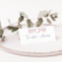 Wedding Place Cards Pink Heart Cherry Blossom, thumbnail 2 of 4