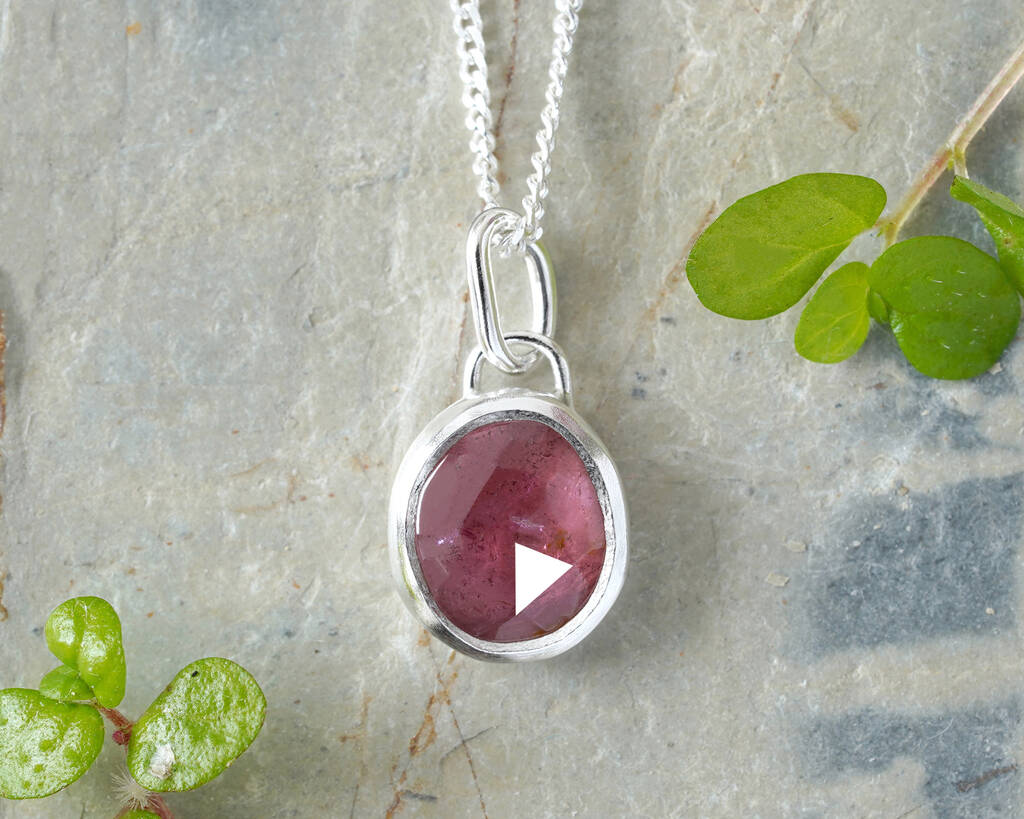 Tourmaline Necklace - Silver