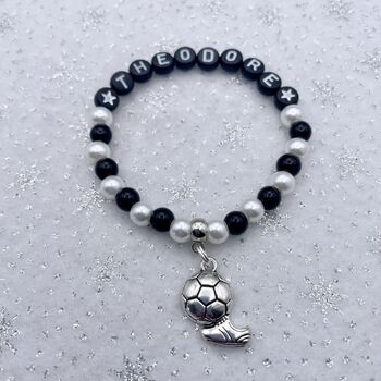 Personalised Football Charm Bracelet, 2 of 12