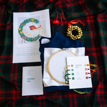 Stitch A Christmas Jumper Cross Stitch Kit, 2 of 8