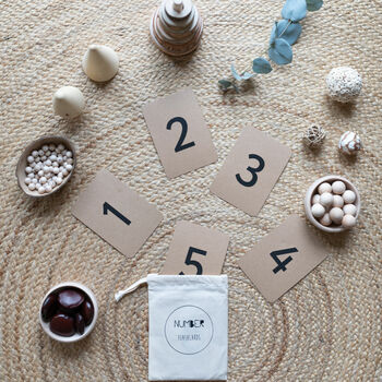 Number Flashcards With Organic Cotton Bag, 3 of 4