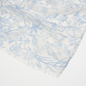 Bunny Blues Lightweight Scarf, 4 of 4