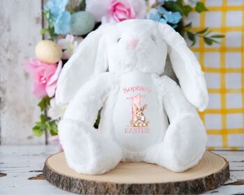Personalised Pink First Easter Teddy, 9 of 12
