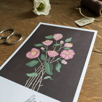 Hand Illustrated ‘Flowers By Post’ Postcard Set, 3 of 7