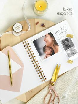 Personalised 'From Bump To Baby' Hardback Memory Book, 5 of 10