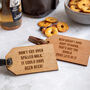 Personalised Leather Beer Caddy With Gift Tag, thumbnail 2 of 8