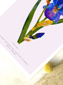 Botanical Print With Kahlil Quote, 2 of 2