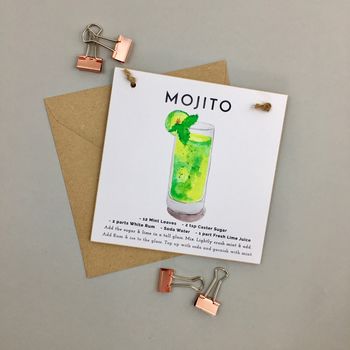 Mojito Cocktail Gift A Card, 2 of 3