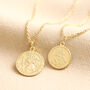 Personalised Gold Sterling St Christopher Necklace, thumbnail 4 of 9