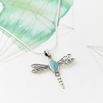 Turquoise Dragonfly Earrings, 6 of 9