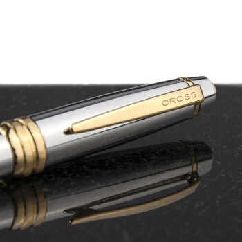 Personalised Cross Silver Gold Plated Medallist Pen, 7 of 7