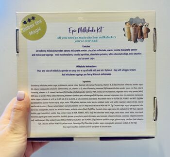 Personalised Epic Milkshake Gift Kit Letterbox Size, 6 of 9