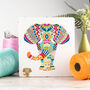 Mandala Elephant Cross Stitch Kit, thumbnail 1 of 10