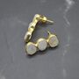 Rainbow Moonstone Earrings: June Birthstone Drop, thumbnail 7 of 8