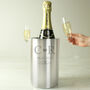 Wedding Anniversary Gifts Personalised Monogram Wine Cooler, thumbnail 1 of 4