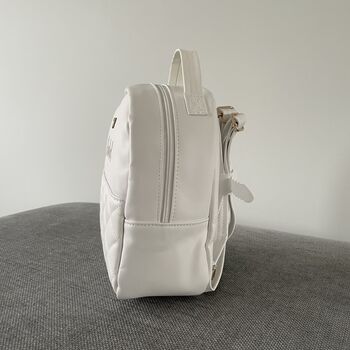 Personalised Childrens White Butterfly Small Backpack, 4 of 7
