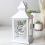 Personalised Mr And Mrs White Lantern, thumbnail 2 of 4