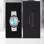 Personalised Wave Watch In Turquoise, thumbnail 3 of 7