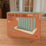 Vintage Style Wooden Four In A Line Game, thumbnail 3 of 6