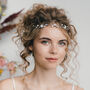 Crystal And Pearl Delicate Wedding Hair Vine Thea, thumbnail 1 of 10