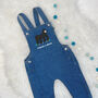 Strong And Brave Gorilla Baby/Kids Denim Dungarees, thumbnail 1 of 2