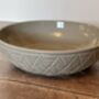 Grey Triangle Patterned Pasta/Serving Bowl, 22cm, thumbnail 1 of 2