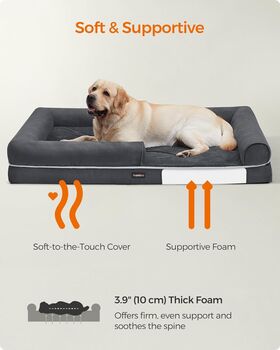 Dog Bed With Sides Removable Washable Cover Dog Sofa, 5 of 12