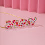 Personalised Iridescent Cherry Name Necklace, thumbnail 1 of 5