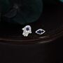 Sterling Silver Hamsa Hand And Evil Eye Stud Earrings, thumbnail 6 of 12