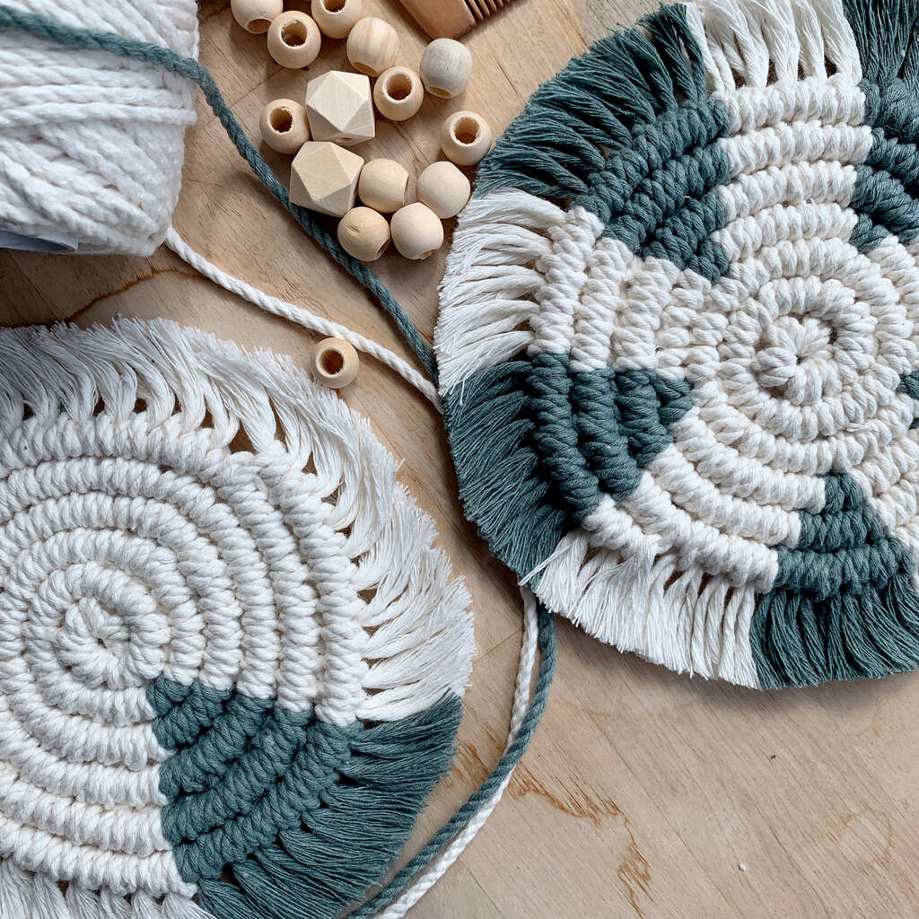 Macrame Coaster Making Craft Kit By My Little Wish