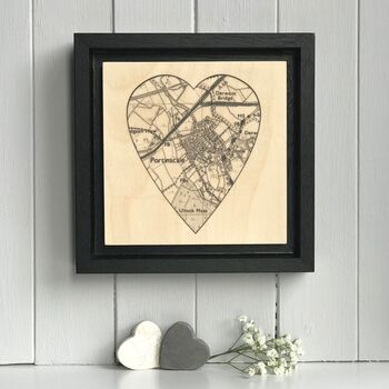 Customised Heart Shaped Map Print, 7 of 10