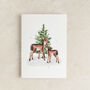Christmas Deer Watercolour Greetings Card, thumbnail 2 of 2