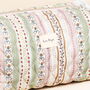 Large Sage And Pink Vintage Floral Quilted Wash Bag, thumbnail 4 of 4