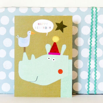 Birthday Rhino Greetings Card, 5 of 5