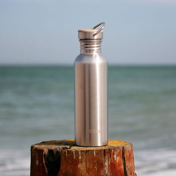 Reusable Sustainable Steel Water Bottle, 3 of 8