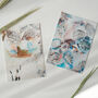 Set Of Hand Painted Leaf Print Greetings Card, thumbnail 1 of 3