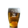 Personalised 70th Birthday Gift Pint Glass, thumbnail 9 of 12