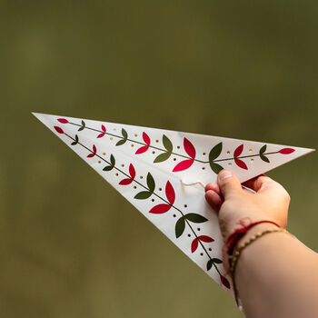 Nordic Leaf Traditional Christmas Decoration 60cm Paper Star Lantern, 5 of 5