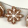 Handmade Gingerbread House Christmas Felt Garland, thumbnail 5 of 5