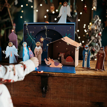 Nativity Christmas Play Scene Advent Calendar, 9 of 12