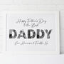 Personalised Photograph Daddy Word Print, thumbnail 2 of 2