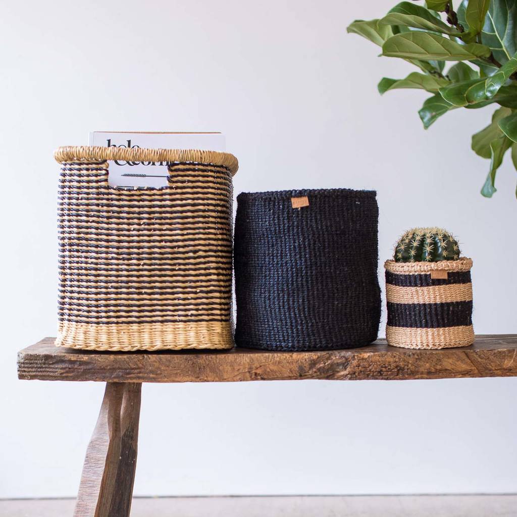 Square Handwoven Storage Baskets By The Basket Room