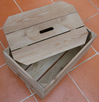 Personalised Wooden Storage Crate, 3 of 5
