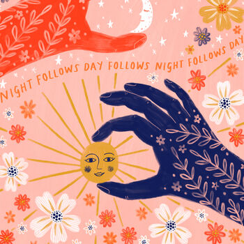 Night Follows Day Art Poster A5/A4/A3, 4 of 5