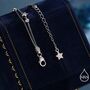 Sterling Silver Little Twinkle Stars Charm Necklace, thumbnail 2 of 12