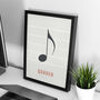 Quaver Note Print | Music Theory Poster, thumbnail 7 of 10