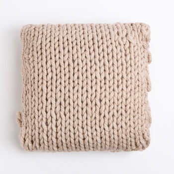 Cuddle Up Cushion Beginner Knitting Kit, 7 of 11