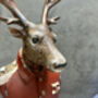 26cm Red Gentleman Stag Bust – Mini Deer Suit Figurine, thumbnail 12 of 12