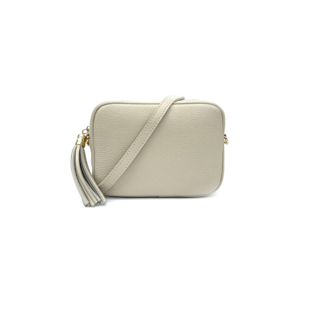 Stone Leather Crossbody Bag By Apatchy